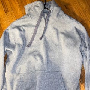Grey hoodie heavy weights